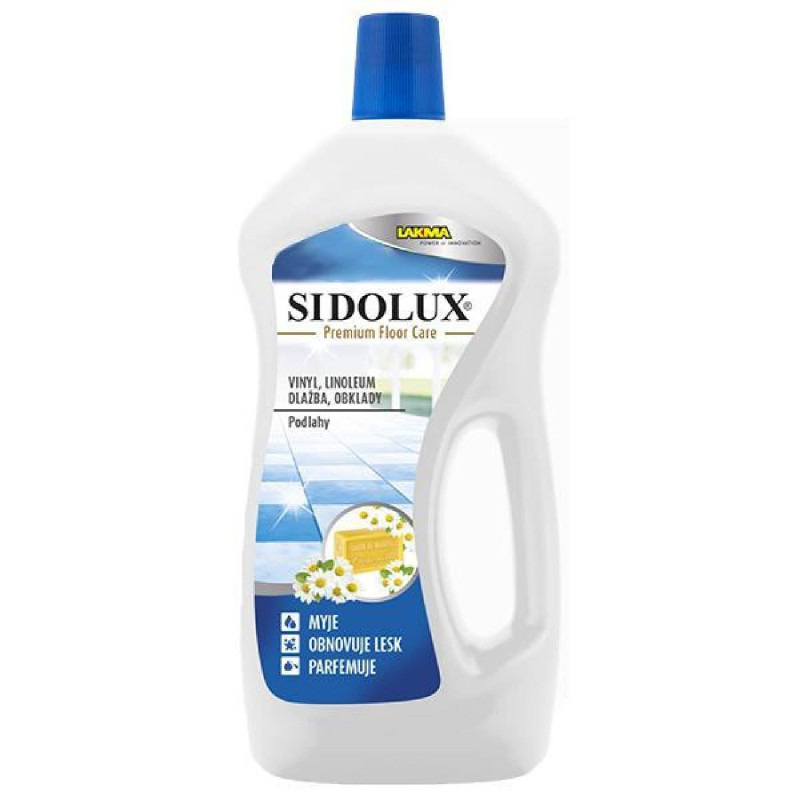 SIDOLUX PREMIUM FLOOR CARE na vinyl, dlažbu, linoleá, obklady - Marseillské mydlo 750ml