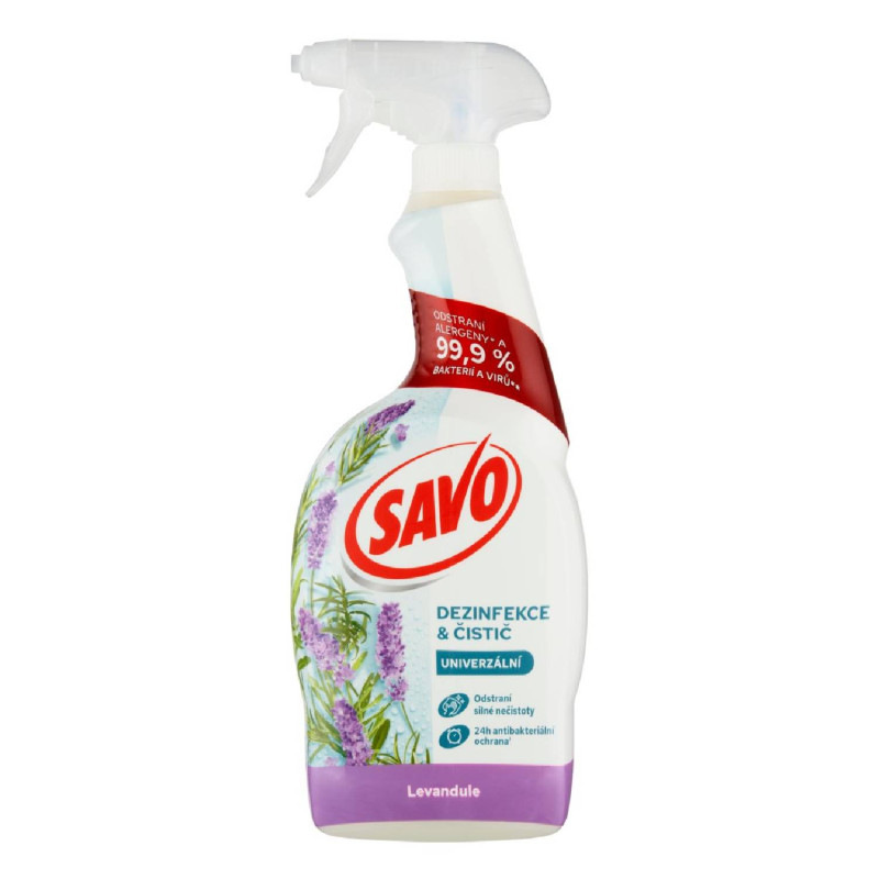 Savo antibakteriálny- univerzálny sprej levanduľa 700 ml