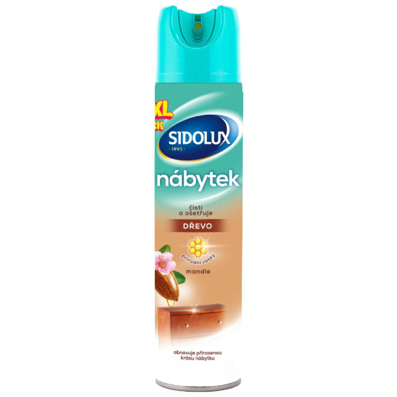 SIDOLUX na nábytok – sprej s mandľovou vôňou 350ml