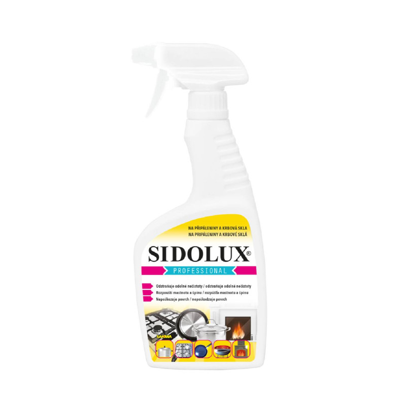 SIDOLUX PROFESSIONAL na pripáleniny a krbové sklá 500ml