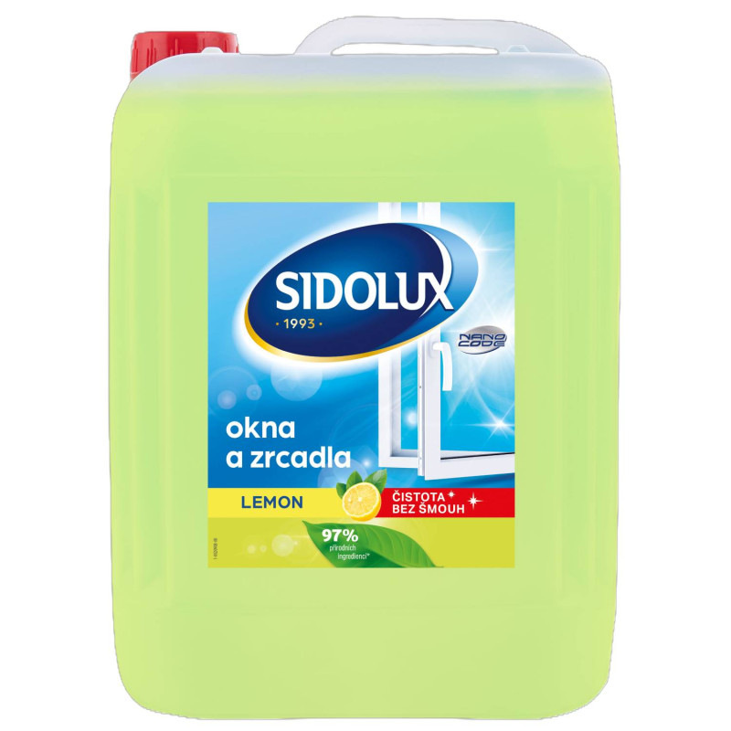 SIDOLUX na okná a zrkadlá s NANO technológiou Lemon - 5L