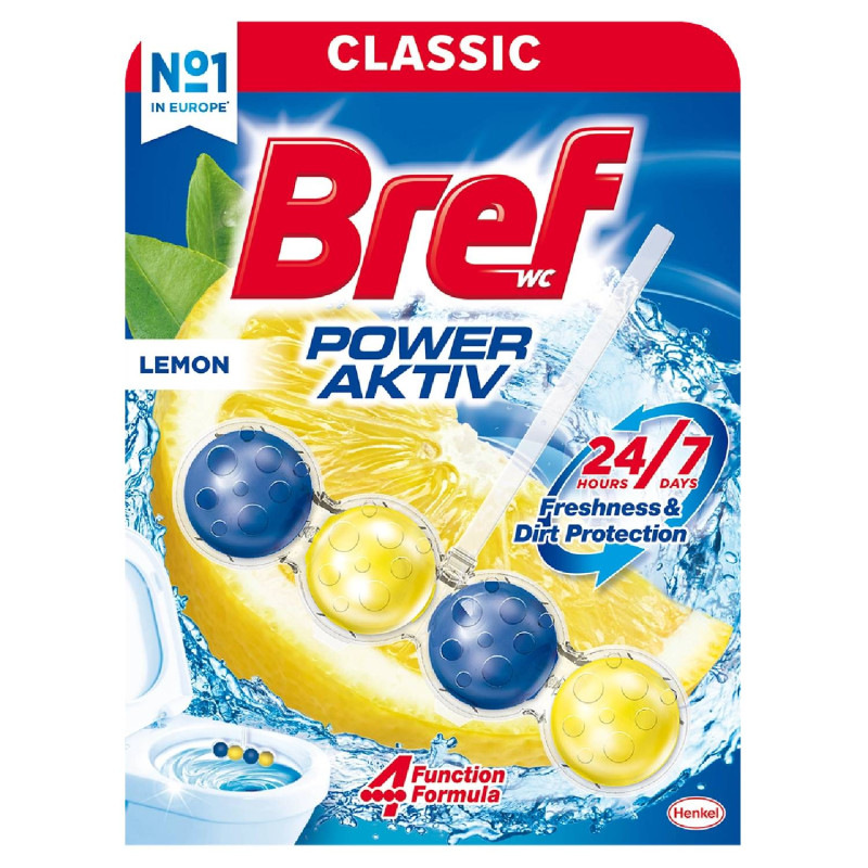 BREF wc blok  Power Aktiv Lemon 50 g