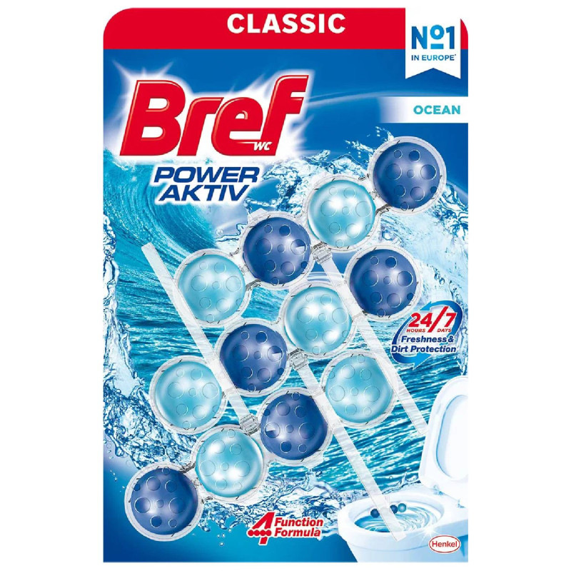 BREF wc blok Power Aktiv Ocean 3 × 50 g