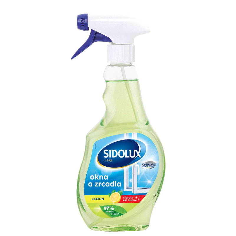 SIDOLUX na okná a zrkadlá s NANO technológiou Lemon - 500ml