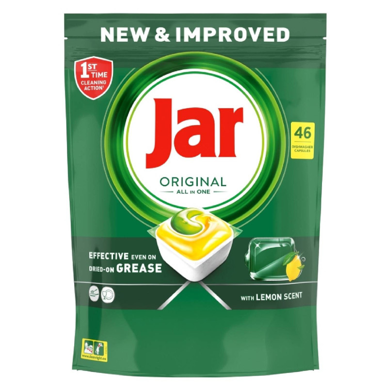 JAR Tablety do umývačky Original All-in-One Yellow 46 ks