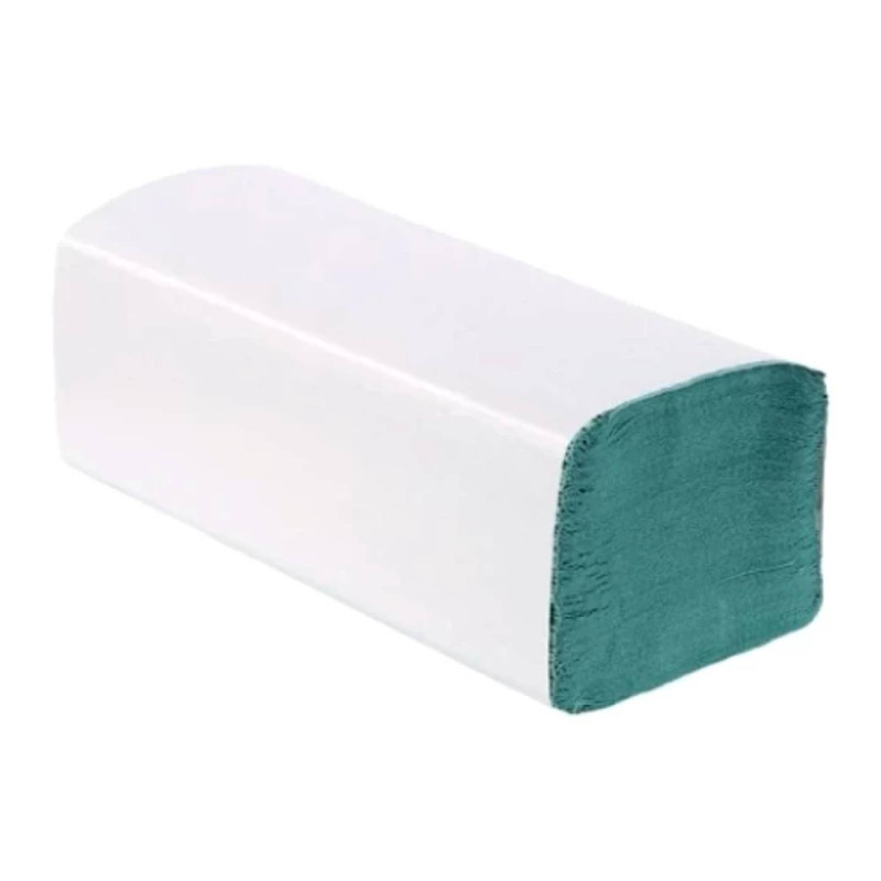 Papierové utierky ZZ zelené 25x23cm, 1 vrst., 34g/m2 (5000ks)