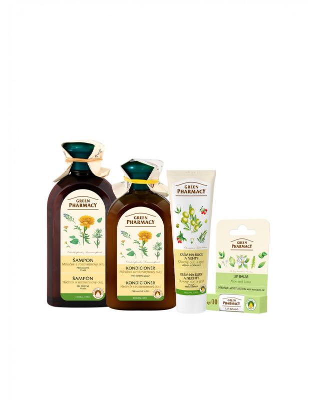Green Pharmacy Balíček pre mastné vlasy