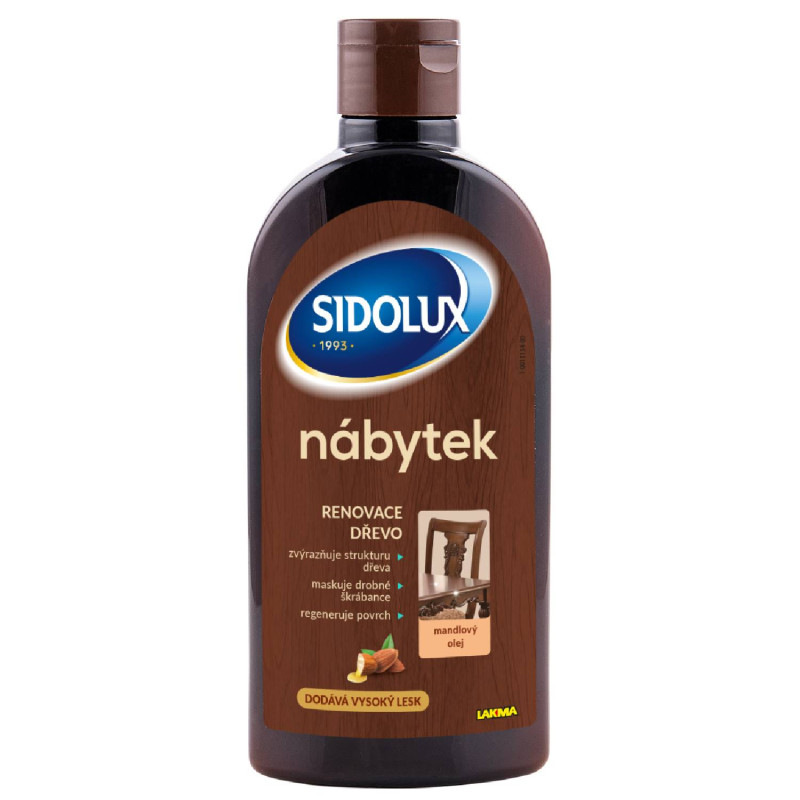 SIDOLUX na nábytok s mandľovým olejom 300ml