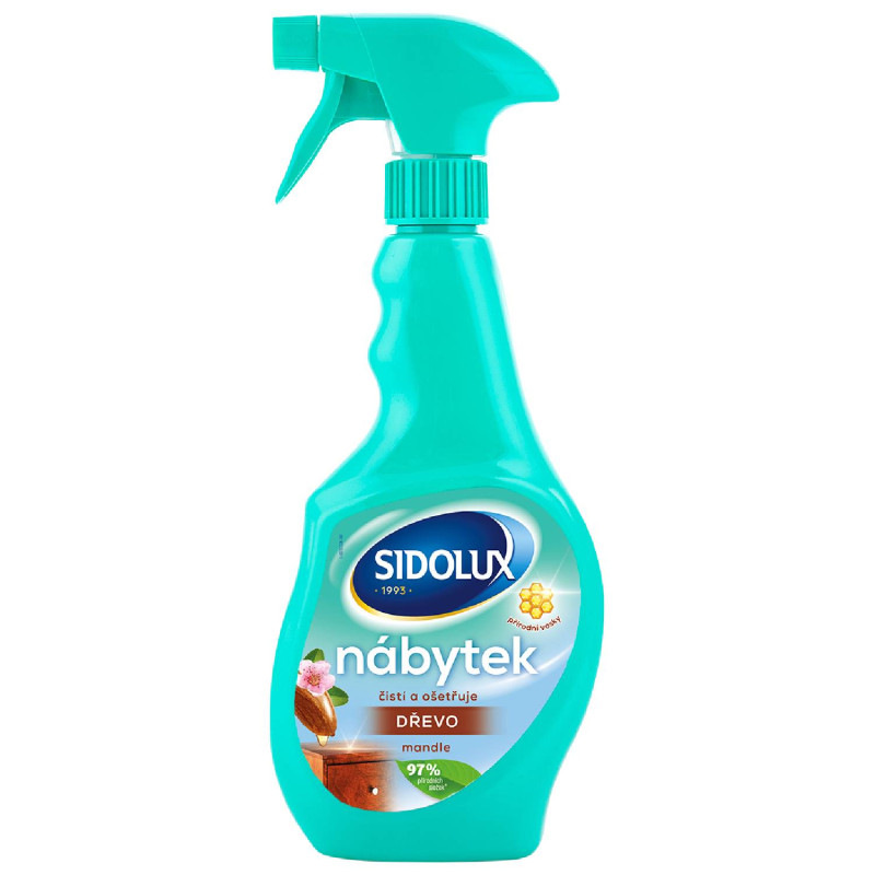 SIDOLUX na nábytok – rozprašovač s mandľovou vôňou 400ml