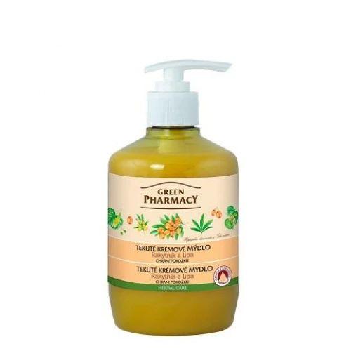 Green Pharmacy tekuté krémové mydlo 460 ml - Rakytník a lipa