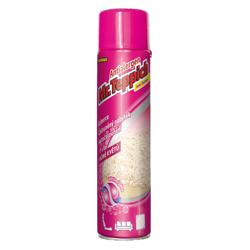 Mr. TEPPICH ANTIALERGEN na čalúnenie „SUCHÁ PENA“ – vôňa kvetu 600ml