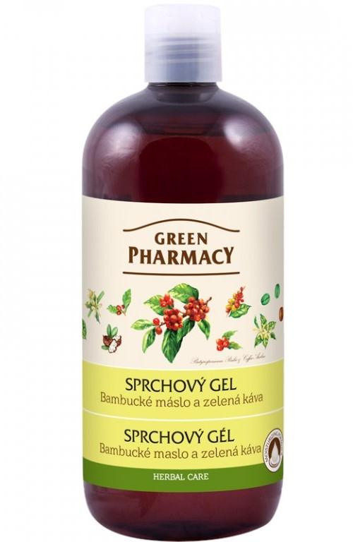 Green Pharmacy sprchový gél 500ml - Bambucké maslo  a zelená káva
